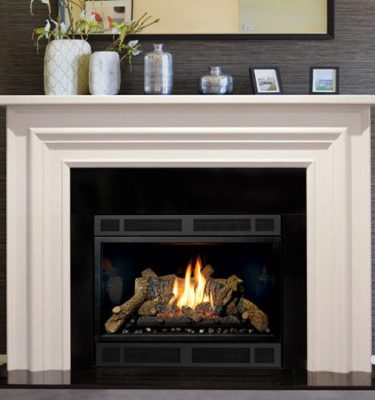 Real Flame Bouvier Mantelpiece