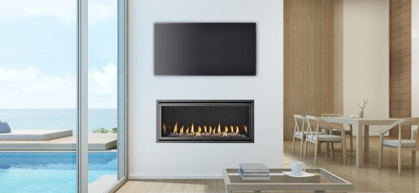 SLR-X flue gas fireplace