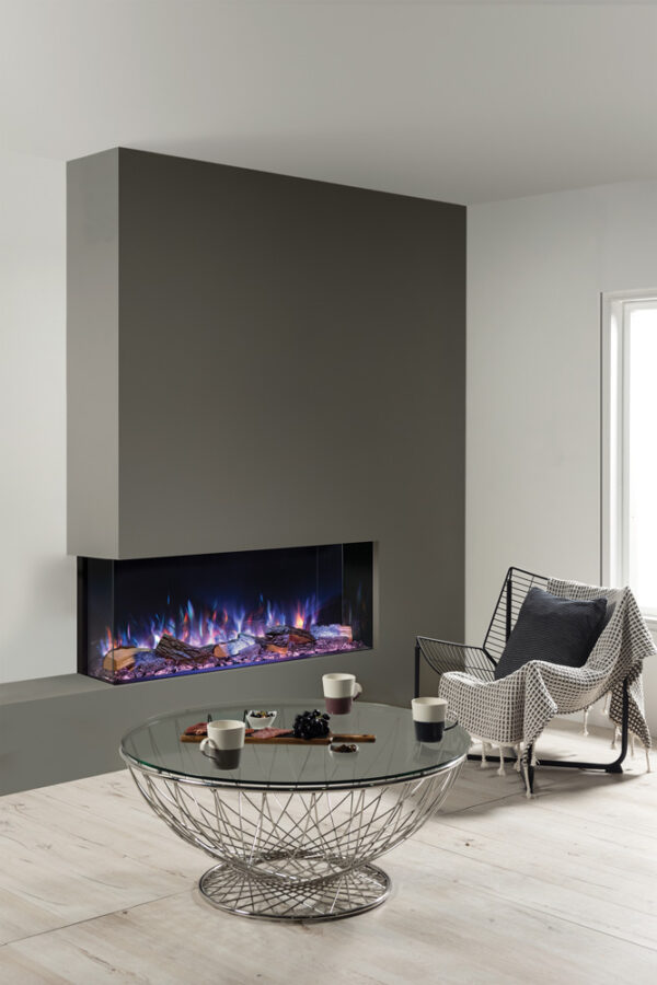 regency electric fireplace gray