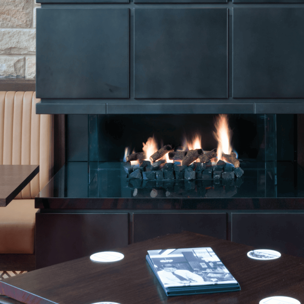 Gas Fireplace - Cosy fireplace in the living room