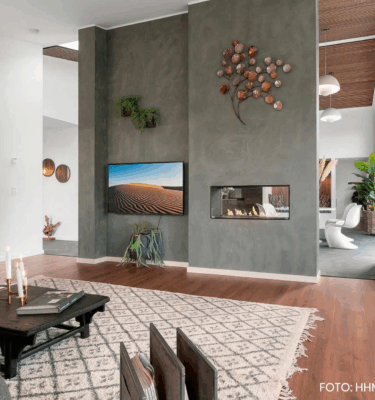 Premium Decoflame Montreal See-Through Net Zero Built-In Fireplace with BEV Technology