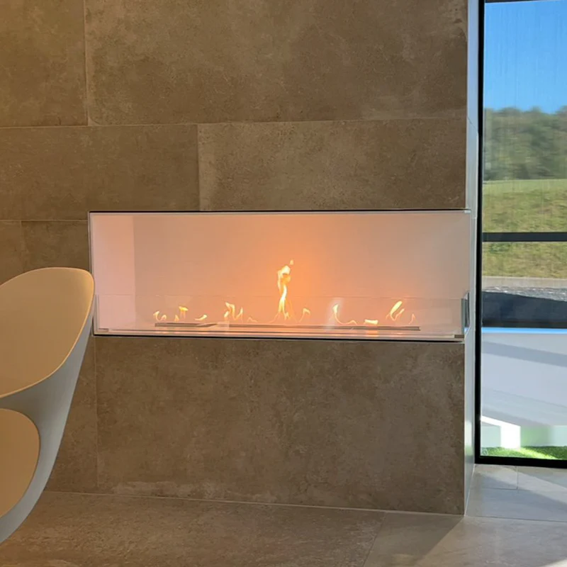 Energy-Efficient Decoflame Montreal Right Corner Net Zero Built-In Fireplace with BEV for Homes
