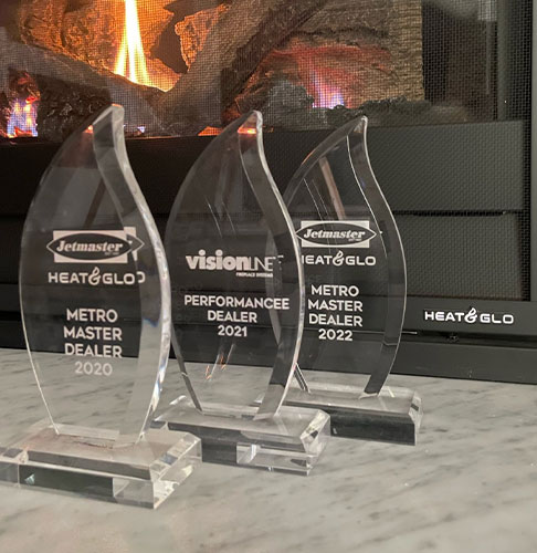 Gas Log Fires plaques of recognition