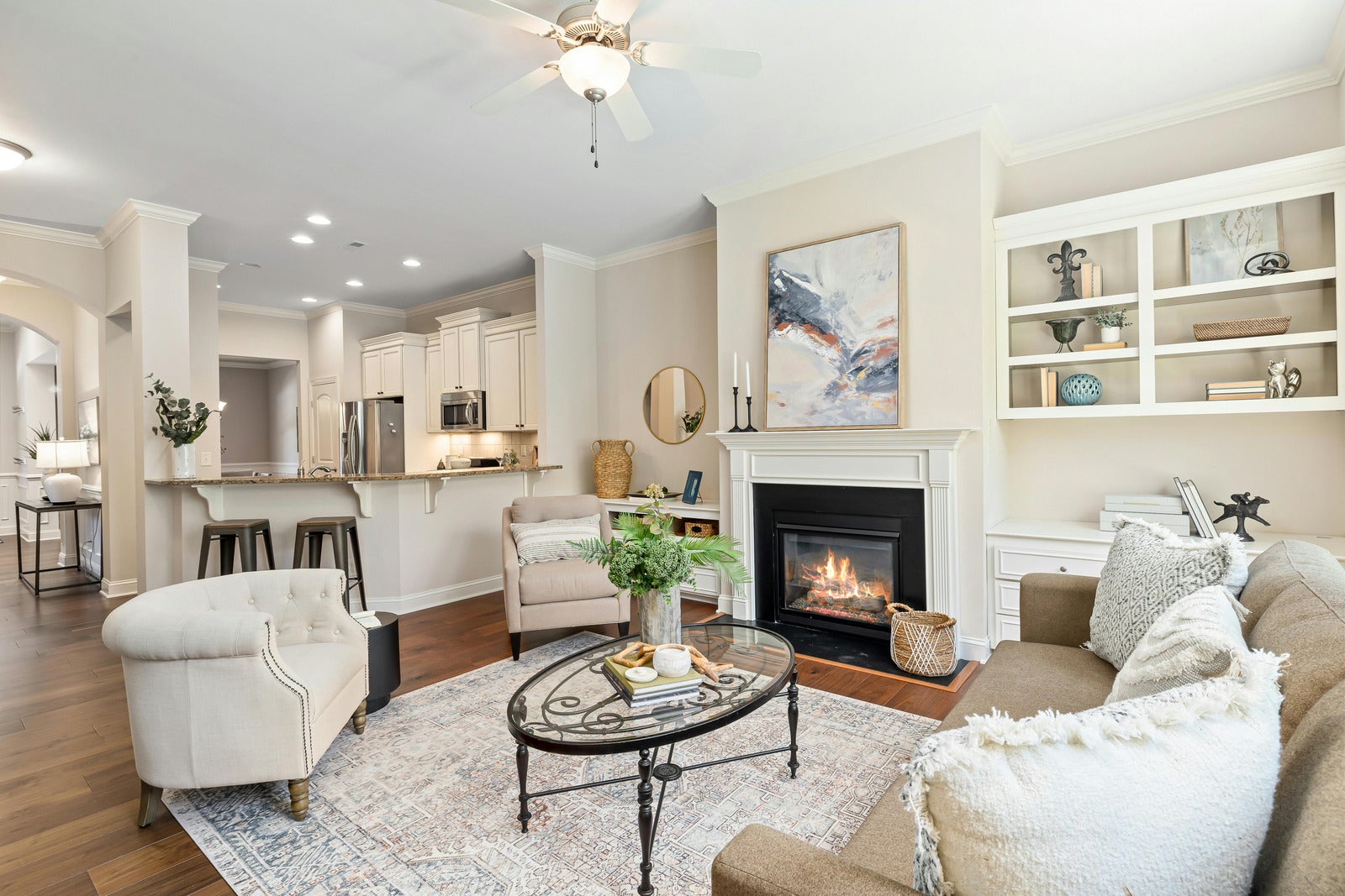 Best gas log fire installation in Melbourne featuring a modern brick fireplace with a professionally installed gas log fire.